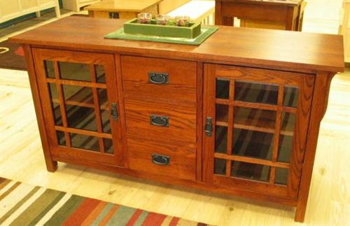 Oak Mission TV Stand - Early American Stain 30503-30 Oak Mission TV Stand - Early American Stain 30503-30